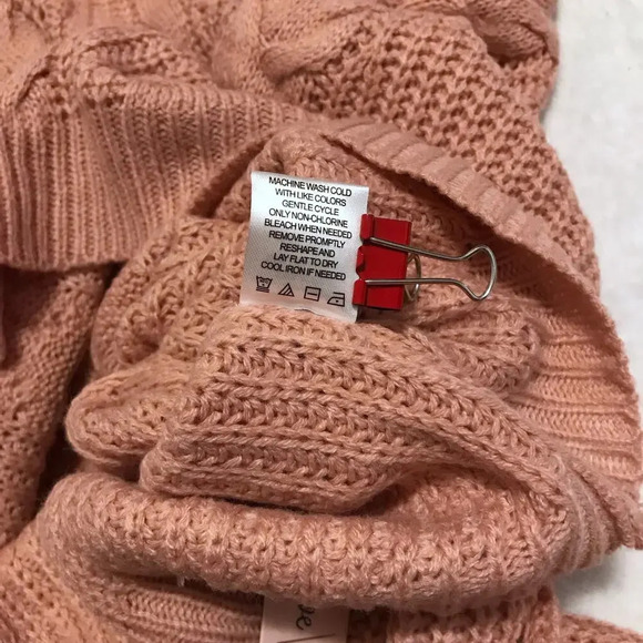 Crave Fame NWT Rose Pink Knit Sweater Juniors L - Picture 10 of 10